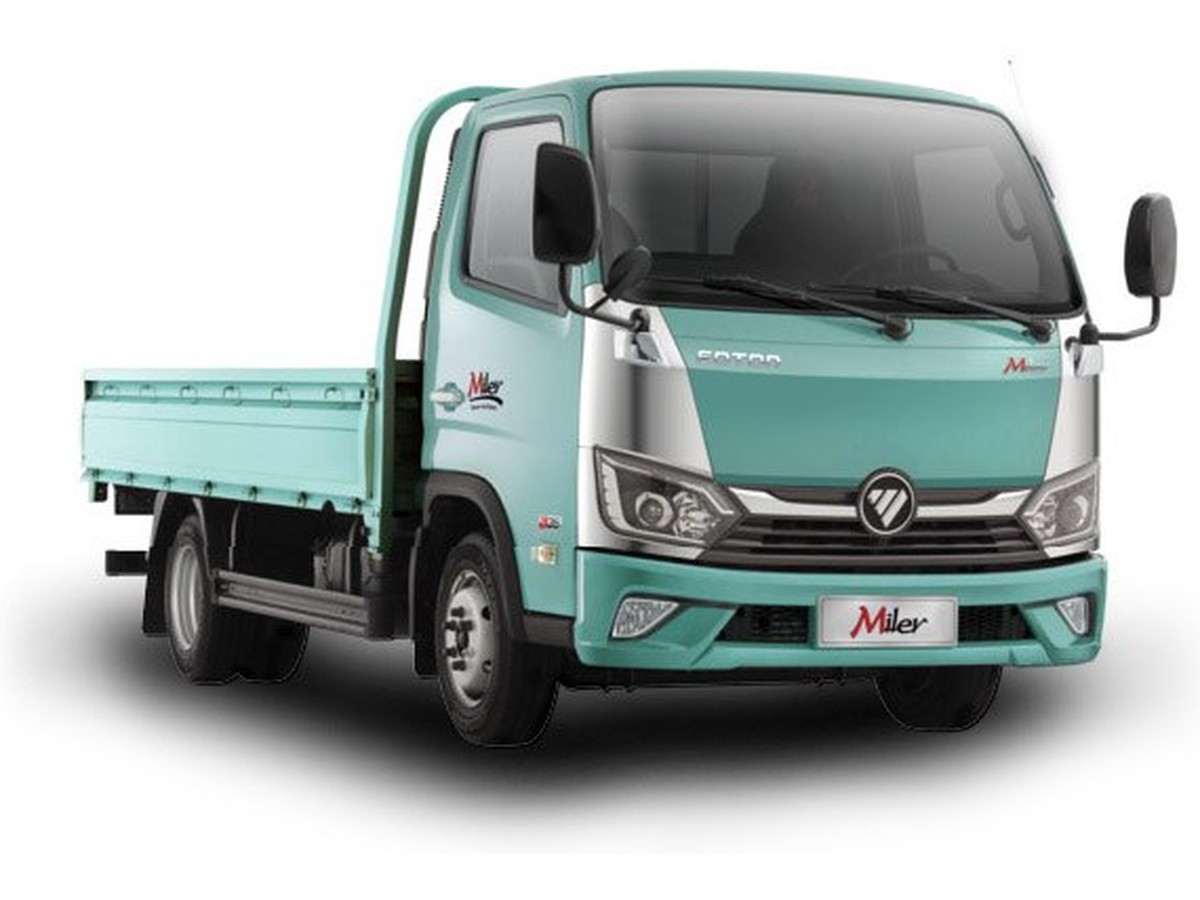 Foton eMiler — Foton electric light truck, 4.5-tonne battery electric truck — 77 kWh LFP pack, 375 km WLTP range, 2,620 kg payload on