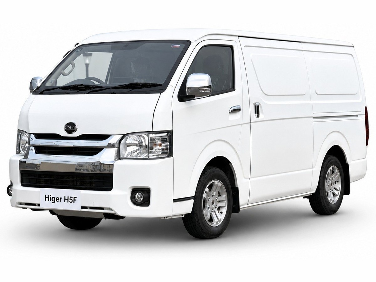 Higer EV H5F — Higer electric commercial van, Electric goods van — 6.1 m³ cargo space, 1,480 kg payload, 275 km ECO range on a CATL LFP 