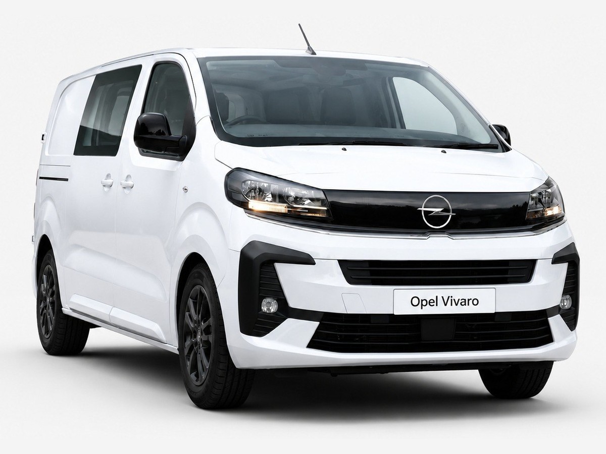 Opel Vivaro Electric — Opel electric commercial van, Mid-size electric panel van — 370 km WLTP range, 75 kWh battery, 5.8 m³ load space. CVES B